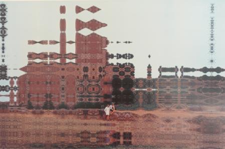 Karin Hoerler, Schildburg der Brunhilde (aus der Serie: Zeitreisen), 2004, Fotocollage
