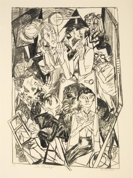  Max Beckmann, Die Ideologen, 1919 (Lithografie)